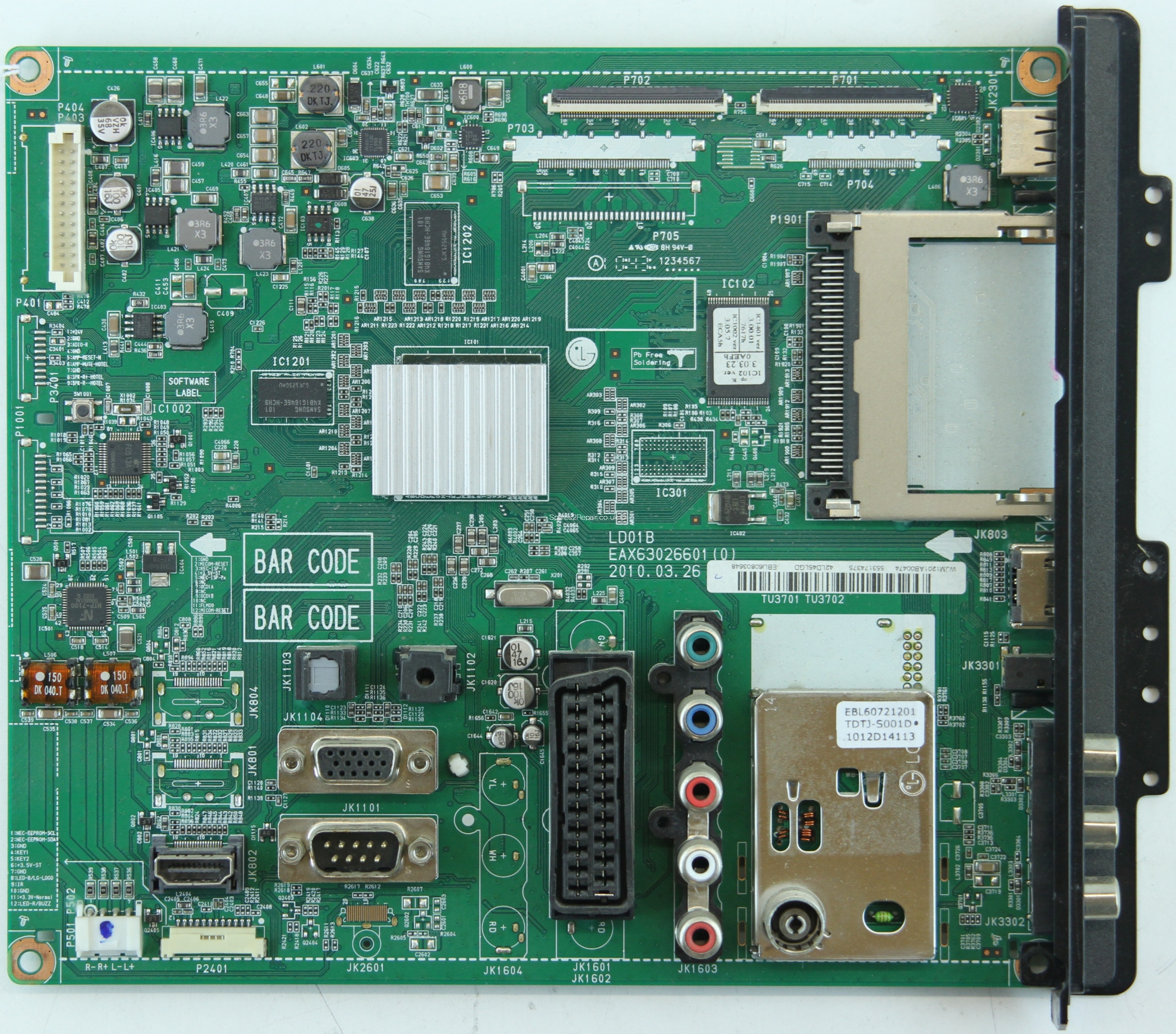 LG 42LD450 Main AV EAX63026601(0) EBU60803648 LD01B £8.40